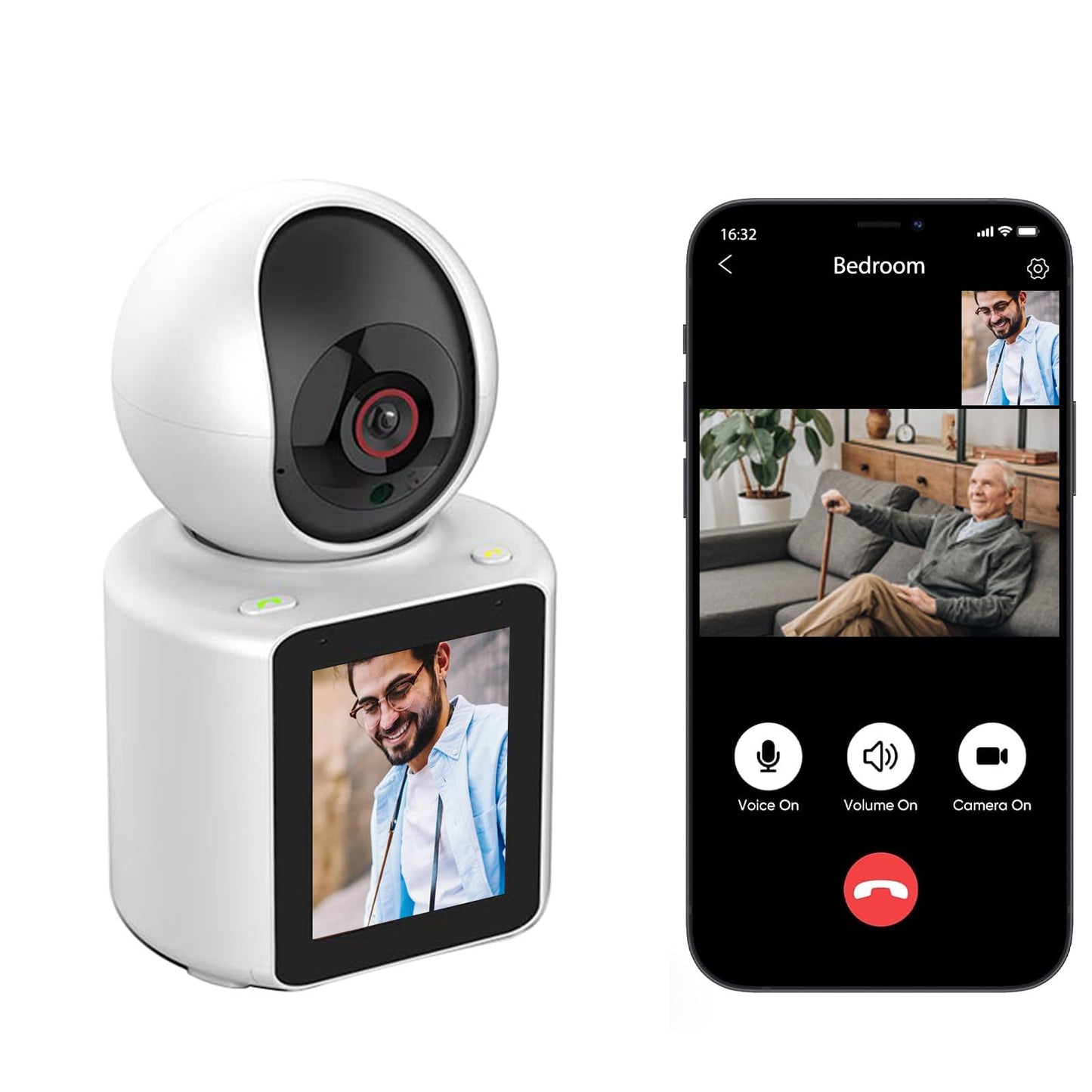 Ingyenes hívások SIM-kártya nélkül 🎉360°Smart biztonsági kamera 🤖 Intelligens kamerák hívásokhoz🔥🔥