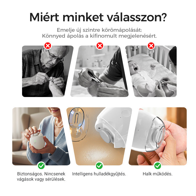 🎁1+1 ingyenes💅Automatikus körömreszelő