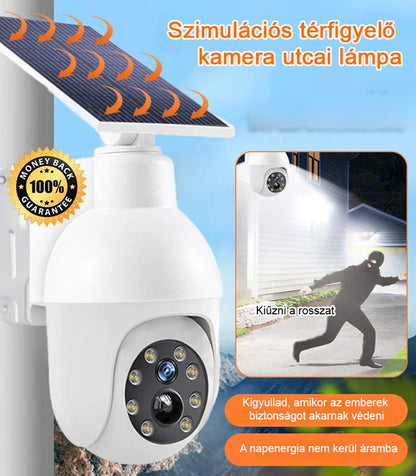 Térfigyelő kamerás utcai lámpák szimulációja