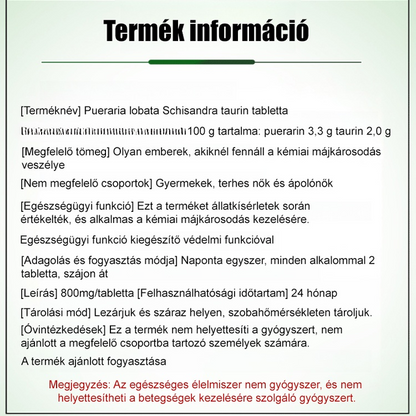 Májápolás és táplálkozás] Pueraria Mirifica Taurin tabletta