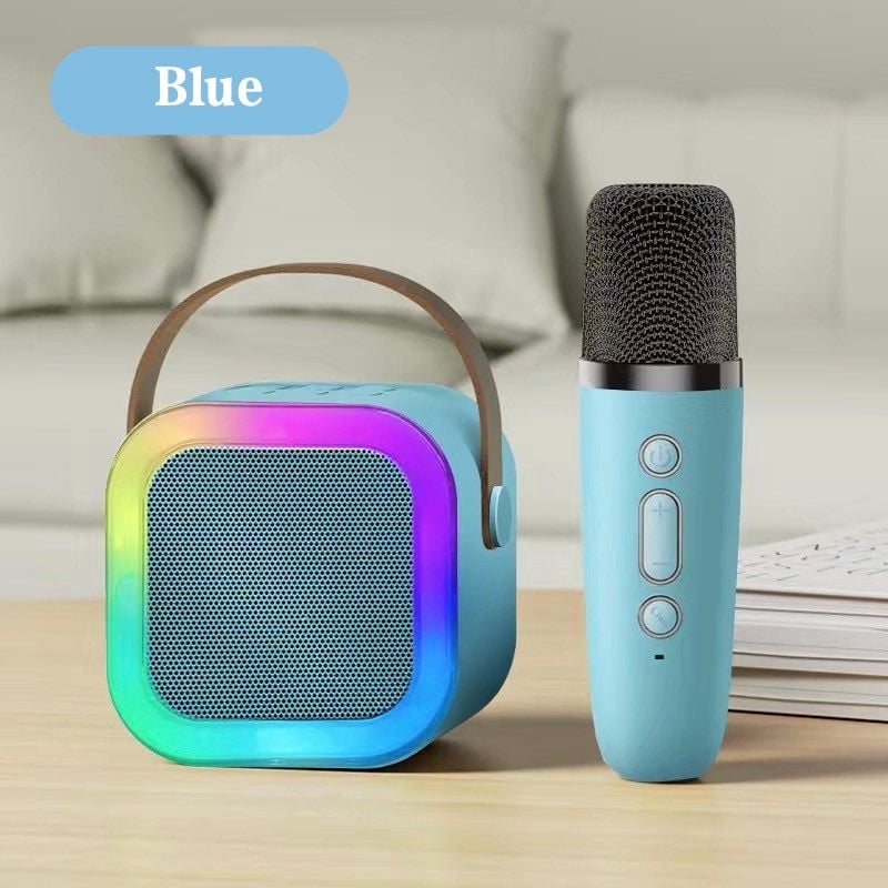 🌸🔥🔥Mini karaoke gép vezeték nélküli mikrofonokkal🎵