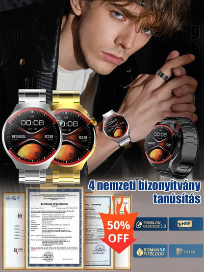 WATCH 4 Pro Űrkutatás kerek képernyős okosóra