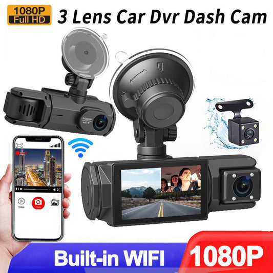 🛡️ 360°-OS AUTÓS KAMERA – 1080p Hd, Éjjátólátás És Automatikus Biztonság! 🌙🚘