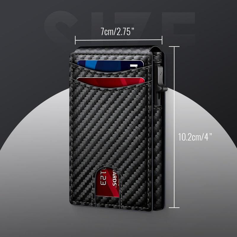 Minimalista, ultra-vékony férfi pénztárca RFID lopás elleni védelemmel