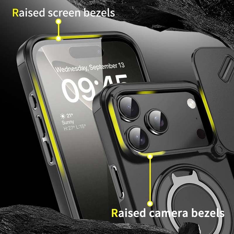 🔥Mágneses telefontok gyűrűs állvánnyal iPhone-hoz✨